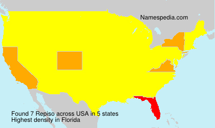 Surname Repiso in USA Surname Repiso in USA