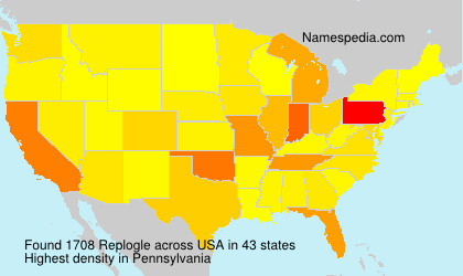 Surname Replogle in USA Surname Replogle in USA