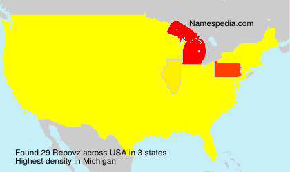 Surname Repovz in USA Surname Repovz in USA