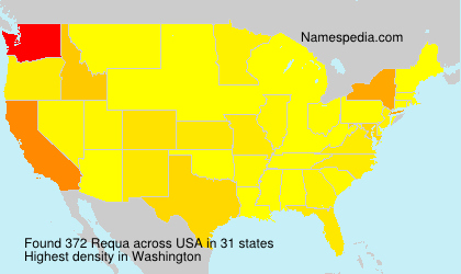 Surname Requa in USA Surname Requa in USA