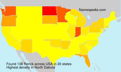 Surname Rerick in USA Surname Rerick in USA
