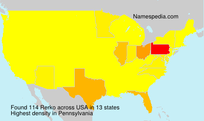 Surname Rerko in USA Surname Rerko in USA