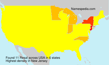 Surname Resal in USA Surname Resal in USA