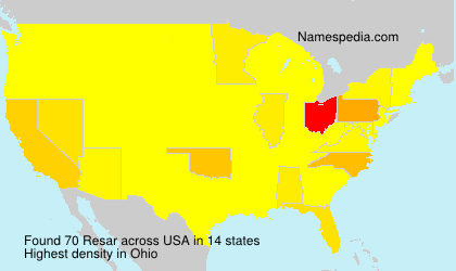 Surname Resar in USA Surname Resar in USA