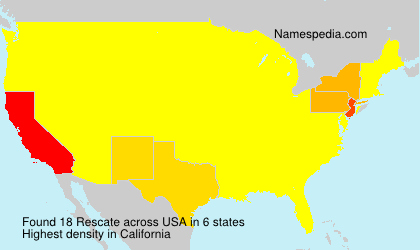 Surname Rescate in USA Surname Rescate in USA