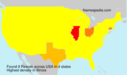Surname Rescek in USA Surname Rescek in USA