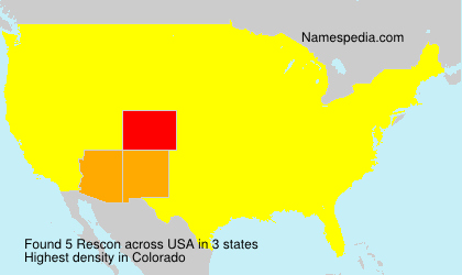 Surname Rescon in USA Surname Rescon in USA