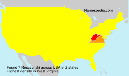 Surname Resczynski in USA Surname Resczynski in USA