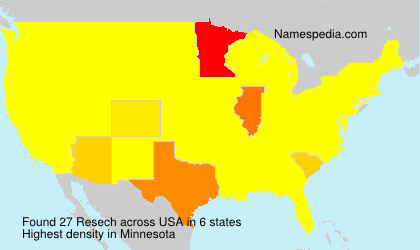 Surname Resech in USA