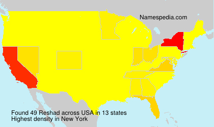 Surname Reshad in USA Surname Reshad in USA