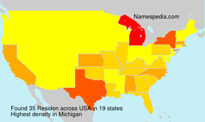 Surname Residen in USA Surname Residen in USA