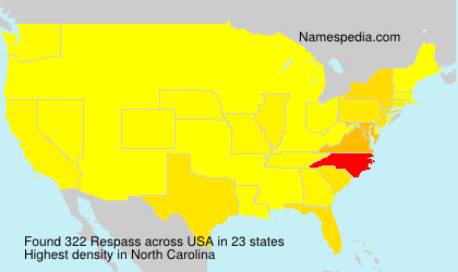 Surname Respass in USA Surname Respass in USA
