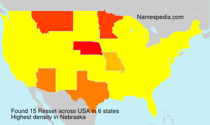 Surname Resset in USA Surname Resset in USA
