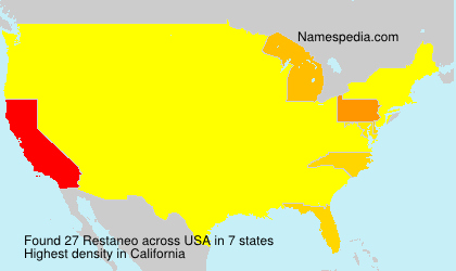 Surname Restaneo in USA Surname Restaneo in USA
