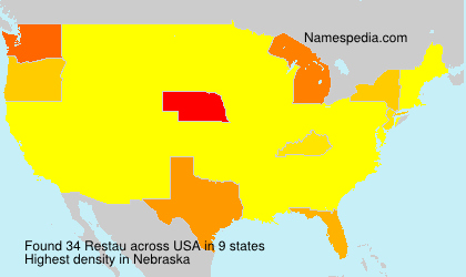 Surname Restau in USA Surname Restau in USA