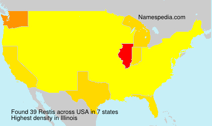 Surname Restis in USA Surname Restis in USA