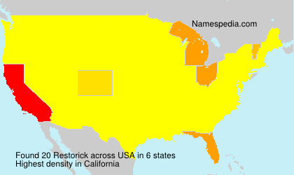 Surname Restorick in USA Surname Restorick in USA