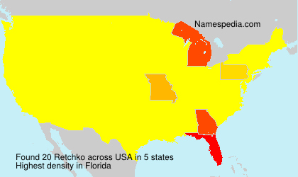 Surname Retchko in USA Surname Retchko in USA