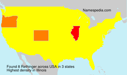 Surname Rethinger in USA Surname Rethinger in USA