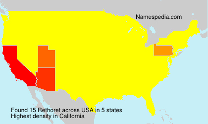 Surname Rethoret in USA Surname Rethoret in USA