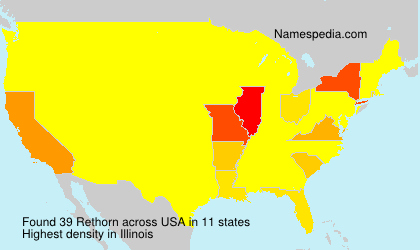 Surname Rethorn in USA Surname Rethorn in USA