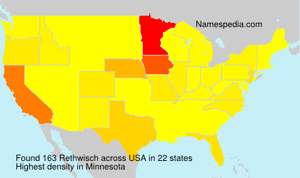 Surname Rethwisch in USA Surname Rethwisch in USA
