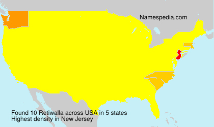 Surname Retiwalla in USA Surname Retiwalla in USA