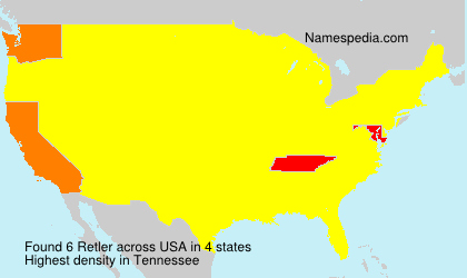 Surname Retler in USA Surname Retler in USA