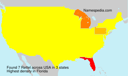 Surname Rettel in USA Surname Rettel in USA