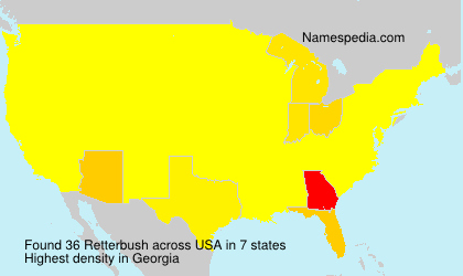 Surname Retterbush in USA Surname Retterbush in USA