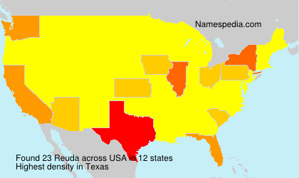Surname Reuda in USA Surname Reuda in USA