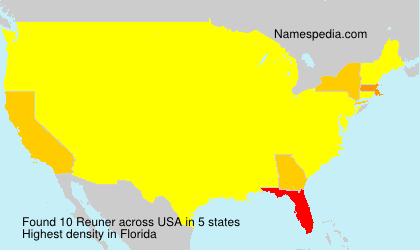 Surname Reuner in USA Surname Reuner in USA