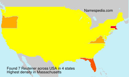 Surname Reutener in USA Surname Reutener in USA