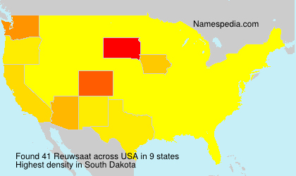Surname Reuwsaat in USA Surname Reuwsaat in USA