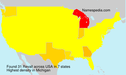 Surname Revall in USA Surname Revall in USA