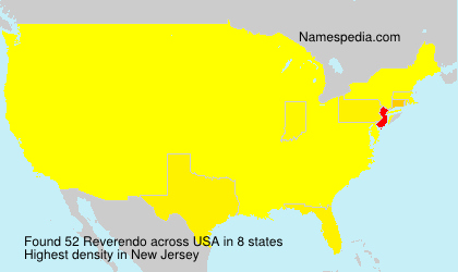 Surname Reverendo in USA Surname Reverendo in USA