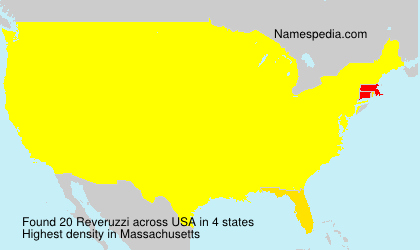 Surname Reveruzzi in USA Surname Reveruzzi in USA