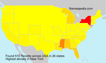 Surname Revette in USA Surname Revette in USA