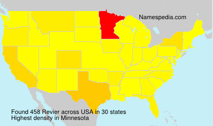 Surname Revier in USA Surname Revier in USA