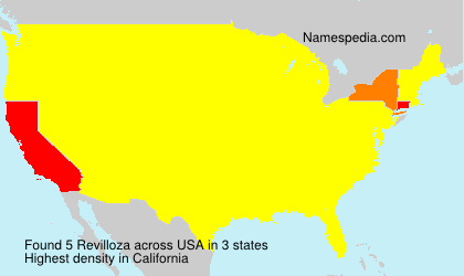 Surname Revilloza in USA Surname Revilloza in USA