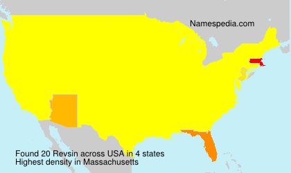 Surname Revsin in USA Surname Revsin in USA