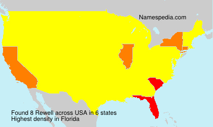Surname Rewell in USA Surname Rewell in USA