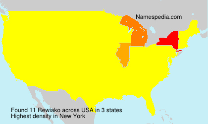 Surname Rewiako in USA Surname Rewiako in USA