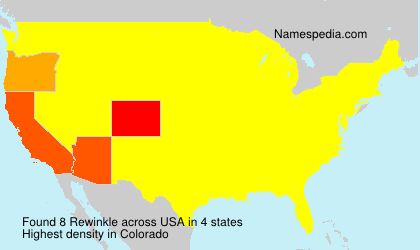 Surname Rewinkle in USA Surname Rewinkle in USA