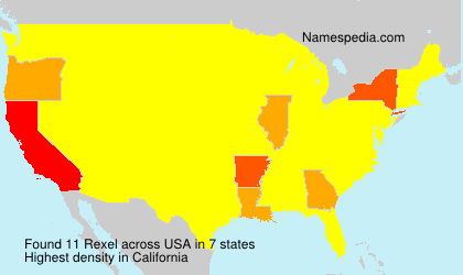 Surname Rexel in USA Surname Rexel in USA