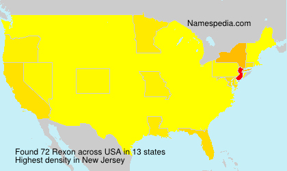 Surname Rexon in USA Surname Rexon in USA