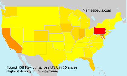 Surname Rexroth in USA Surname Rexroth in USA