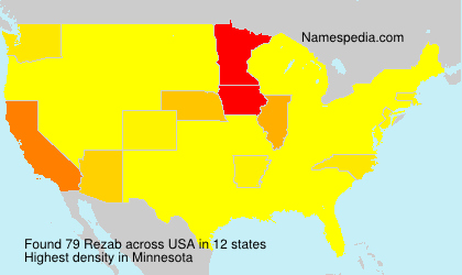 Surname Rezab in USA Surname Rezab in USA