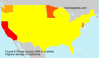 Surname Rezae in USA Surname Rezae in USA