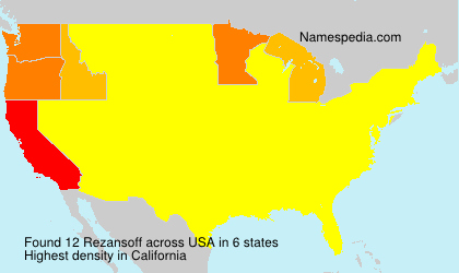 Surname Rezansoff in USA Surname Rezansoff in USA